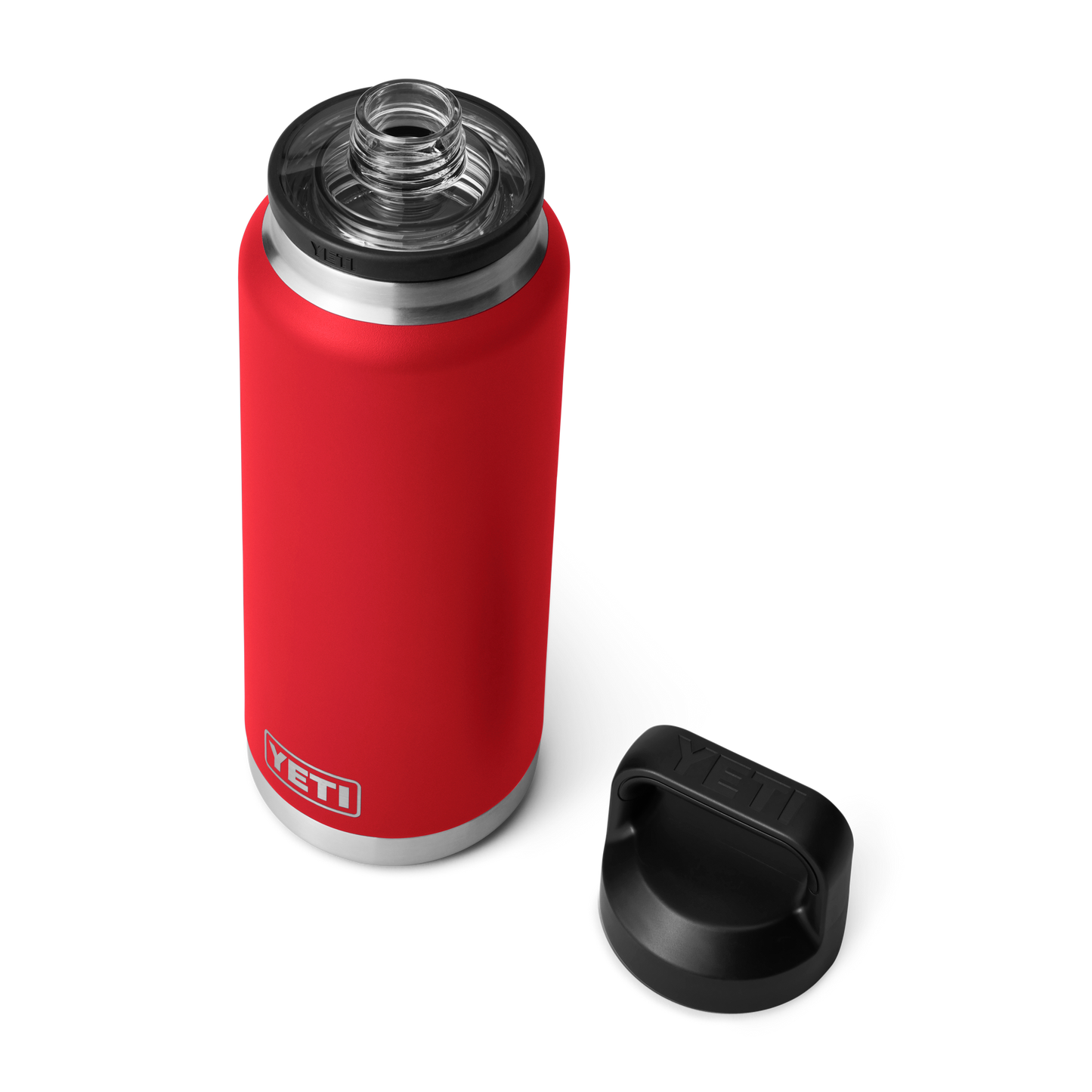YETI RamblerĀ® 36 oz (1065 ml) Bottle With Chug Cap Rescue Red