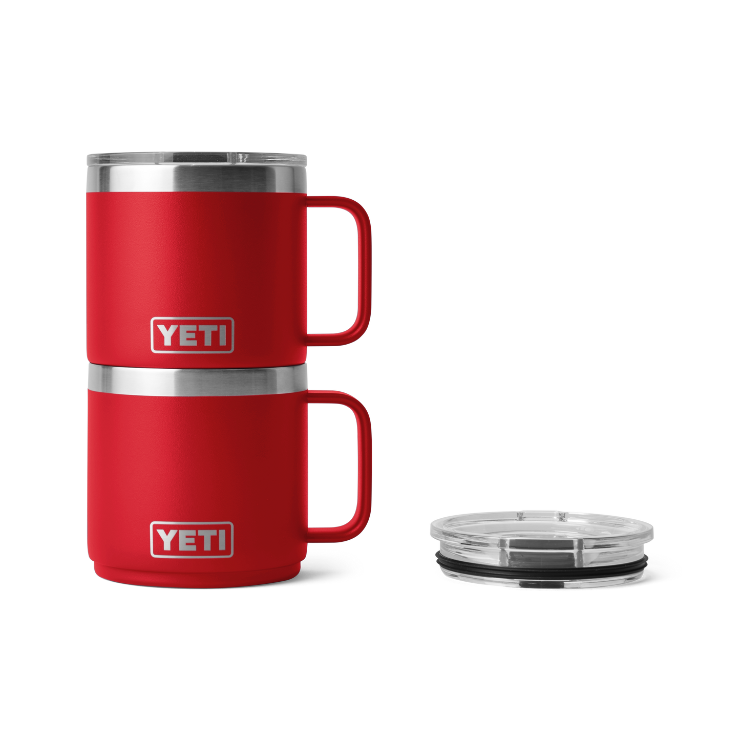 YETI RamblerĀ® 14 oz (414 ml) Stackable Mug Rescue Red