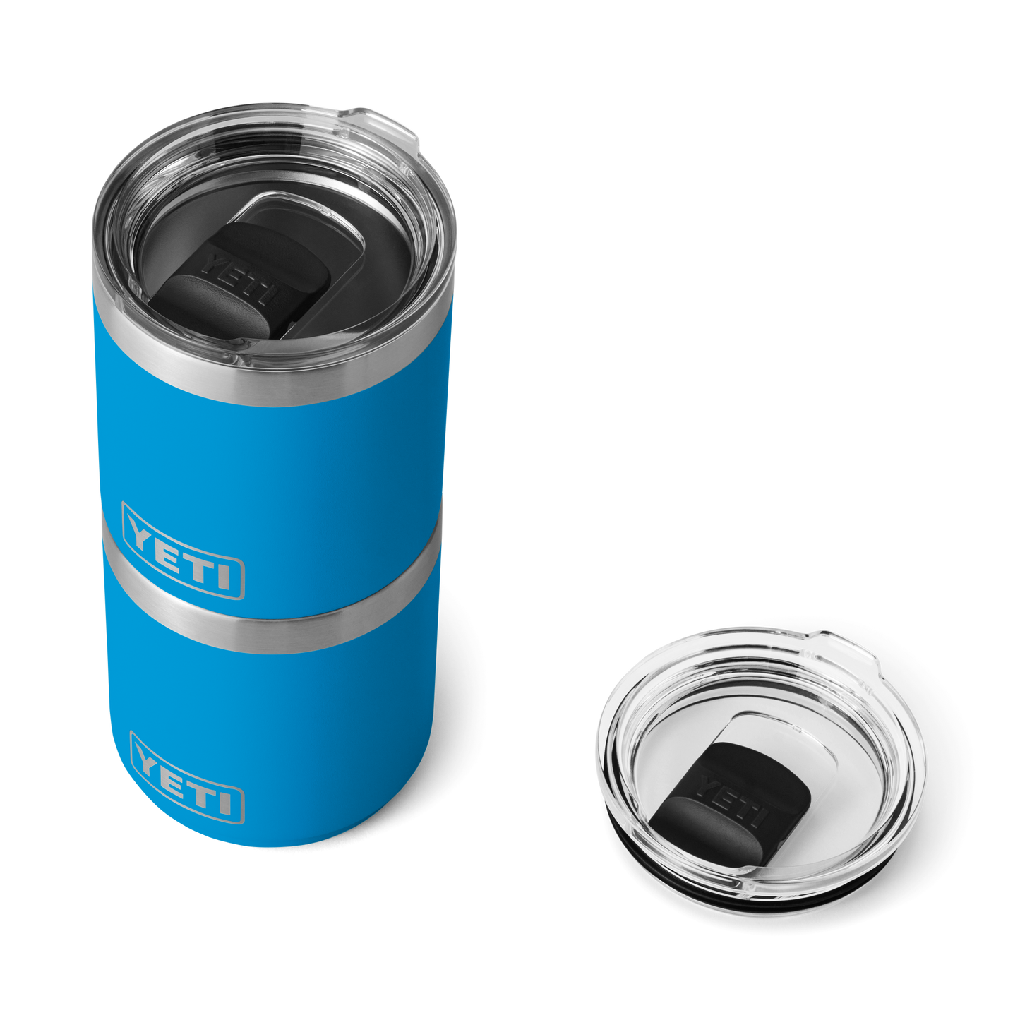 YETI 10 oz Stackable Lowball with Magsliderâ„¢ lid Big Wave Blue