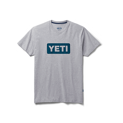 Premium Logo Badge Short Sleeve T-Shirt Gray