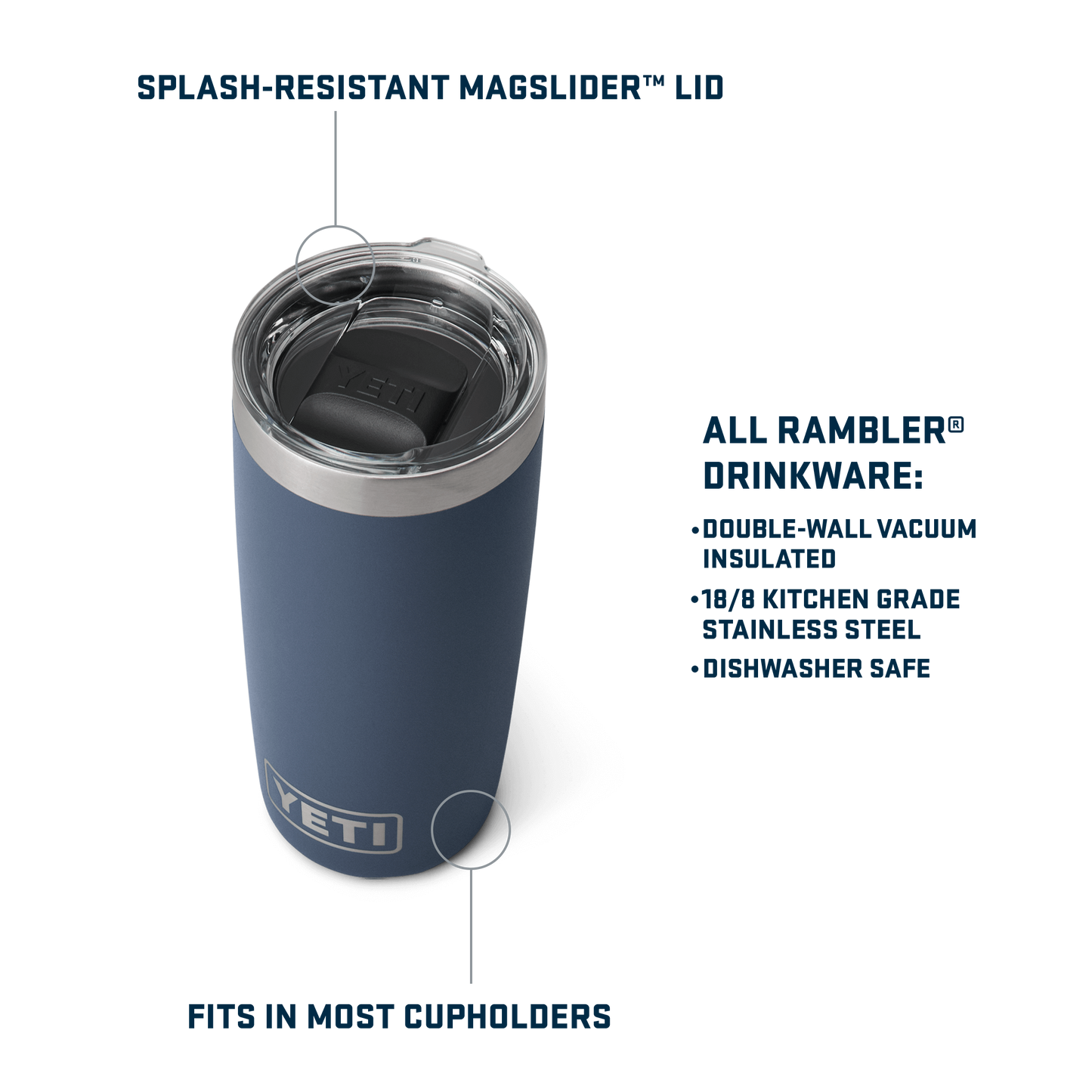 YETI Rambler® 10 oz (295 ml) Tumbler Stainless Steel