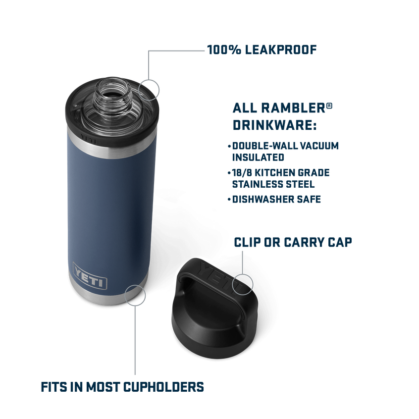 YETI Rambler® 18 oz (532 ml) Bottle With Chug Cap Stainless Steel