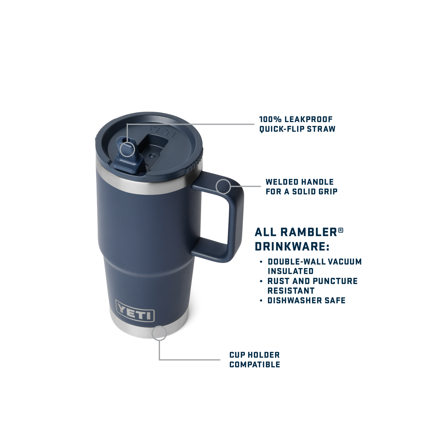 Rambler® 20 oz (591 ml) Travel Straw Mug Venom