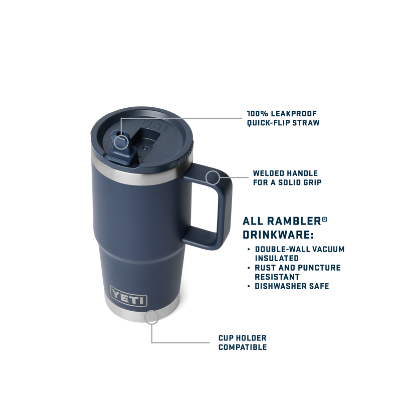Rambler® 20 oz (591 ml) Travel Straw Mug Cape Taupe