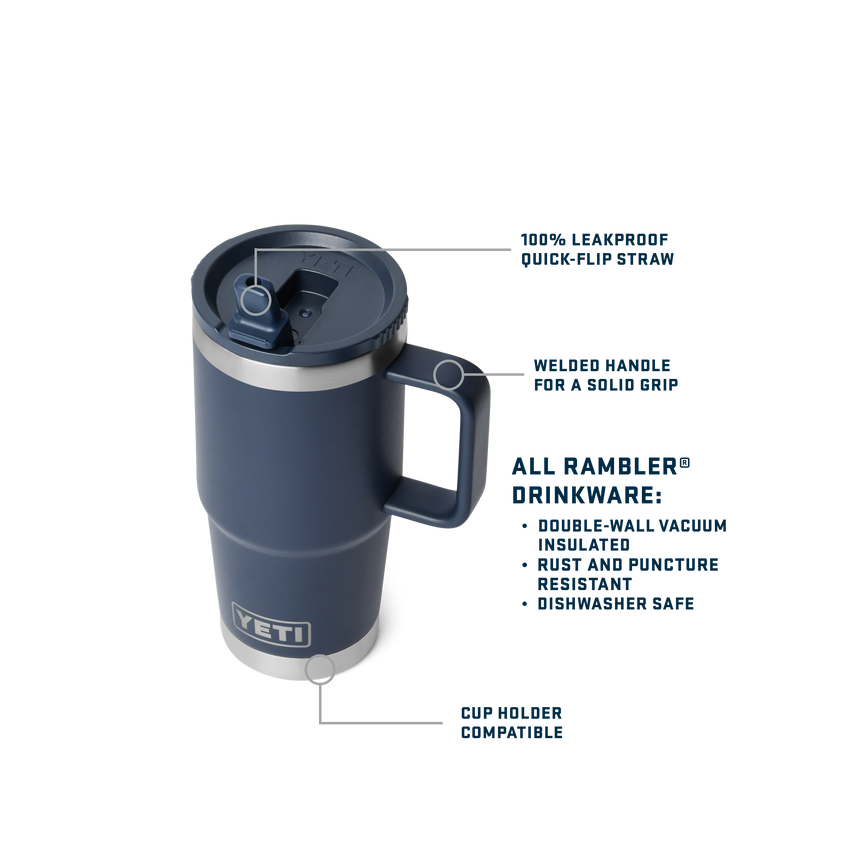 Rambler® 20 oz (591 ml) Travel Straw Mug Cape Taupe