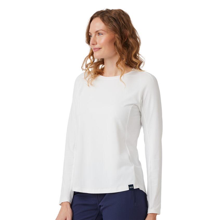 Women's Crew Neck Ultra Light Sunshirt White