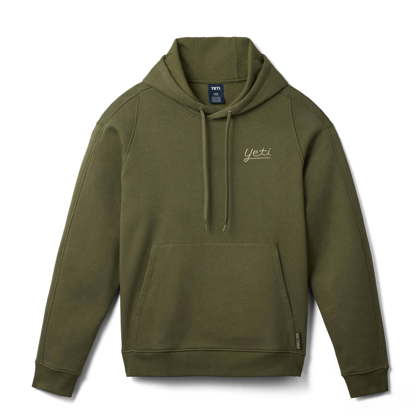 YETI® Script Built for the Wild Fleece Hoodie Olive