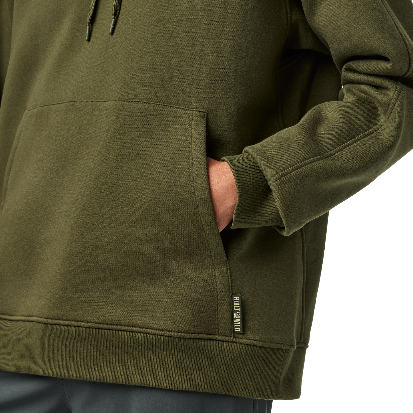 YETI® Script Built for the Wild Fleece Hoodie Olive