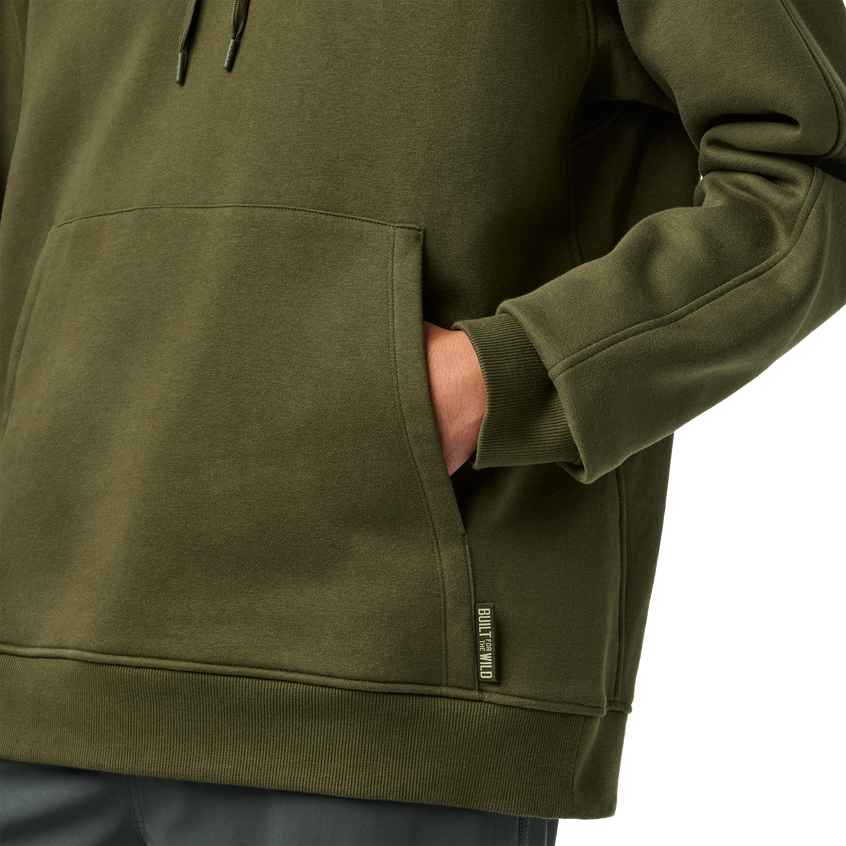 YETI® Script Built for the Wild Fleece Hoodie Olive