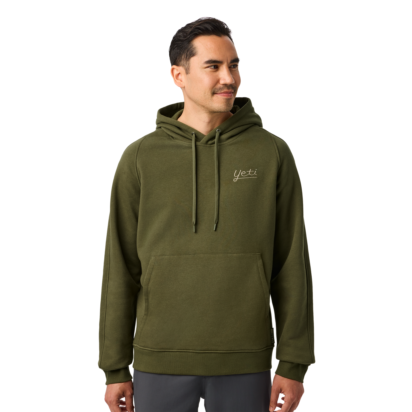 YETI® Script Built for the Wild Fleece Hoodie Olive