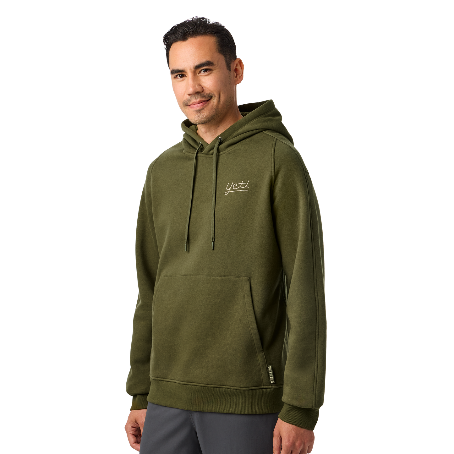 YETI® Script Built for the Wild Fleece Hoodie Olive
