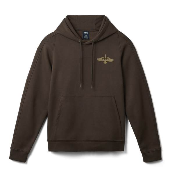 YETI® Wetlands Duck Badge Fleece Hoodie Brown