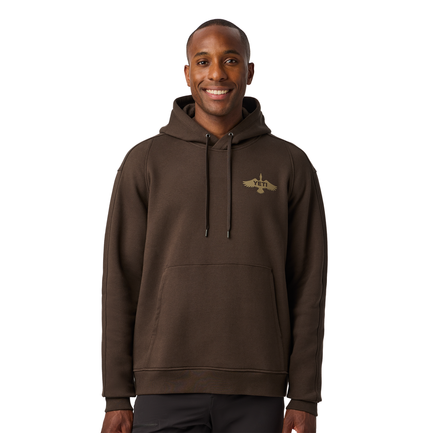 YETI® Wetlands Duck Badge Fleece Hoodie Brown