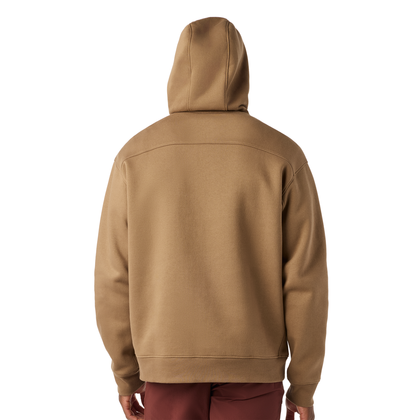 Built For The Wild Badge Fleece Hoodie Brush Brown