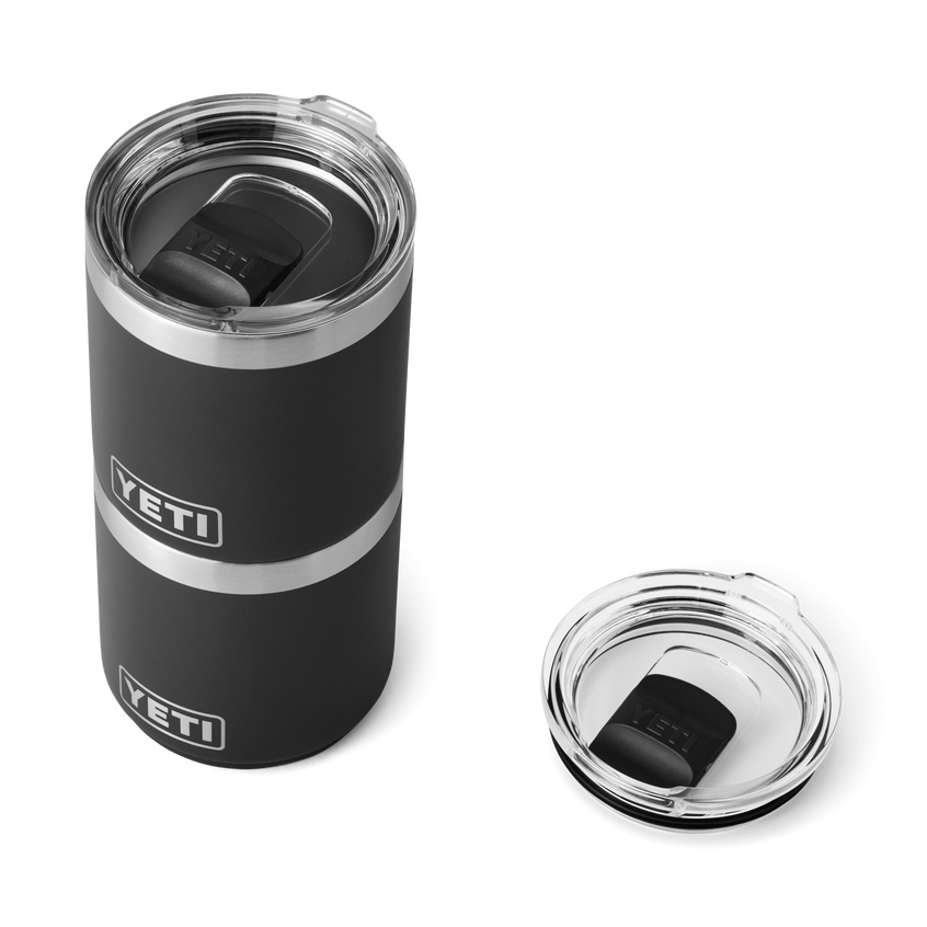 Rambler® 10 oz Stackable Lowball with Magslider™ lid Black