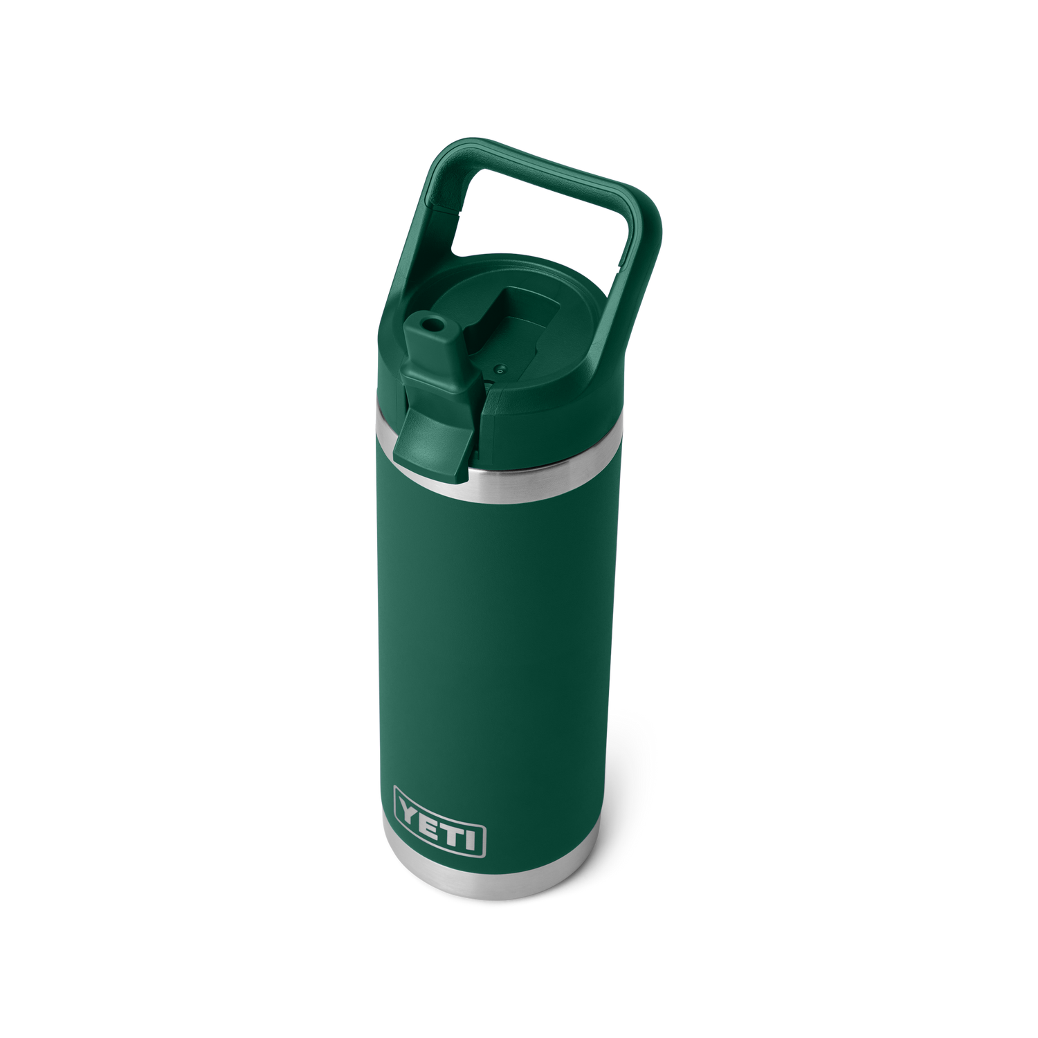 Rambler® 18 oz (532 ML) Straw Bottle Black Forest Green