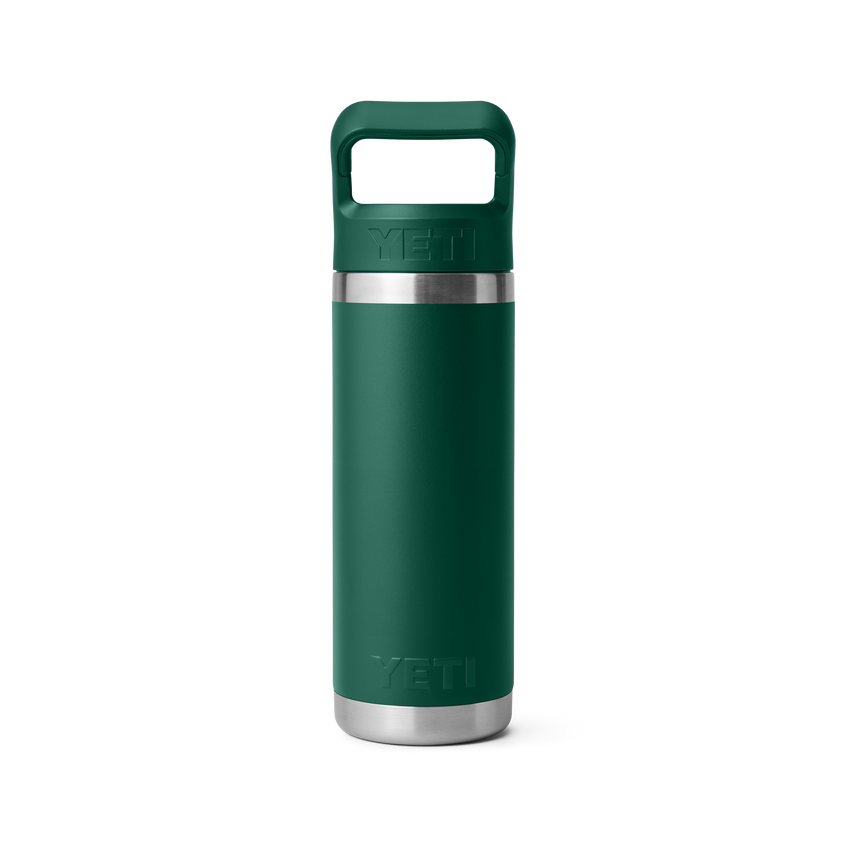Rambler® 18 oz (532 ML) Straw Bottle Black Forest Green
