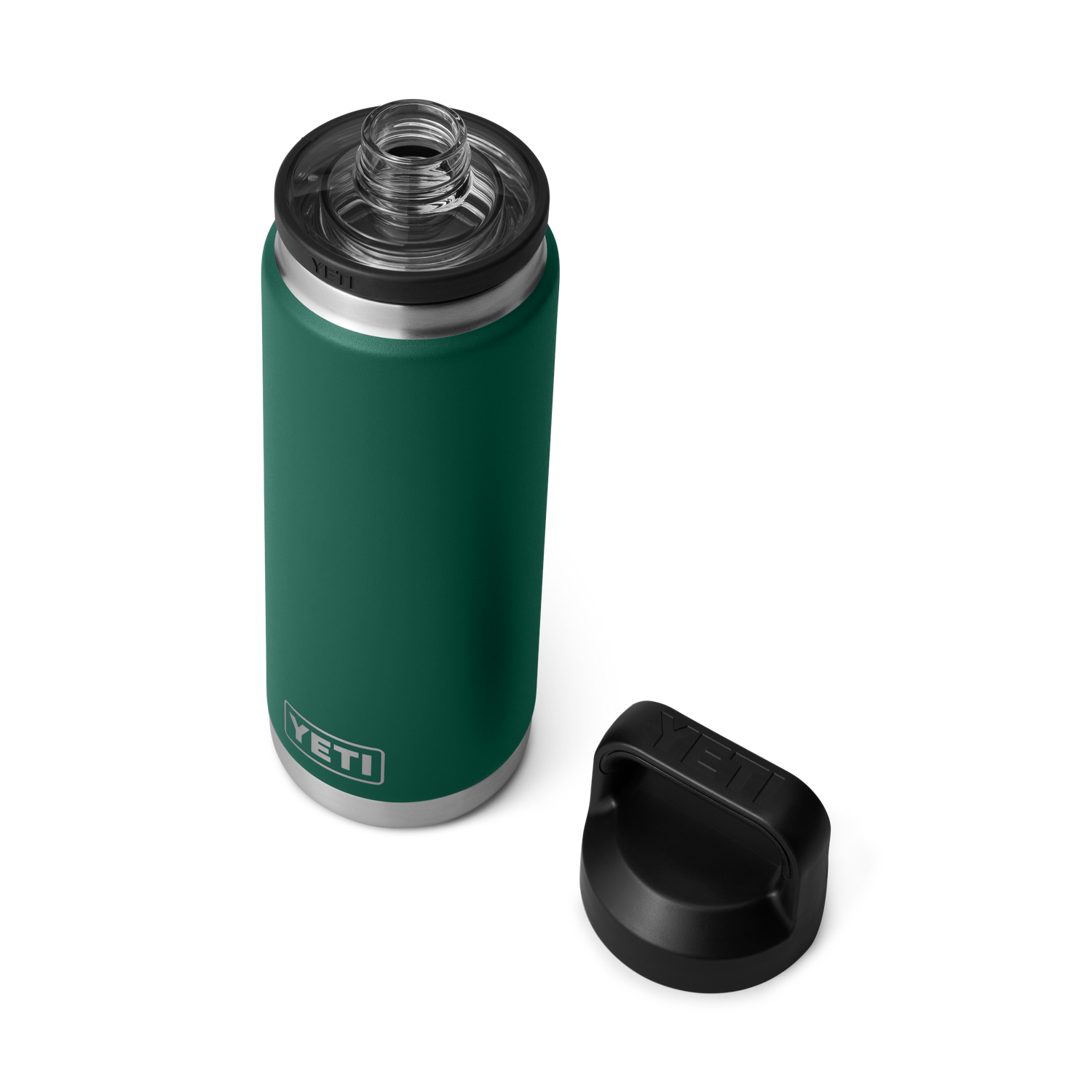 Rambler® 26 oz (769 ml) Bottle With Chug Cap Black Forest Green