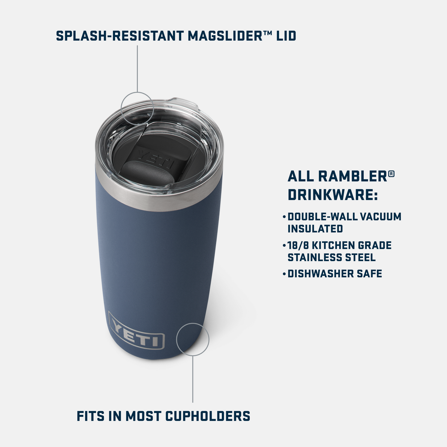 YETI Rambler® 10 oz (295 ml) Tumbler Royal Blue