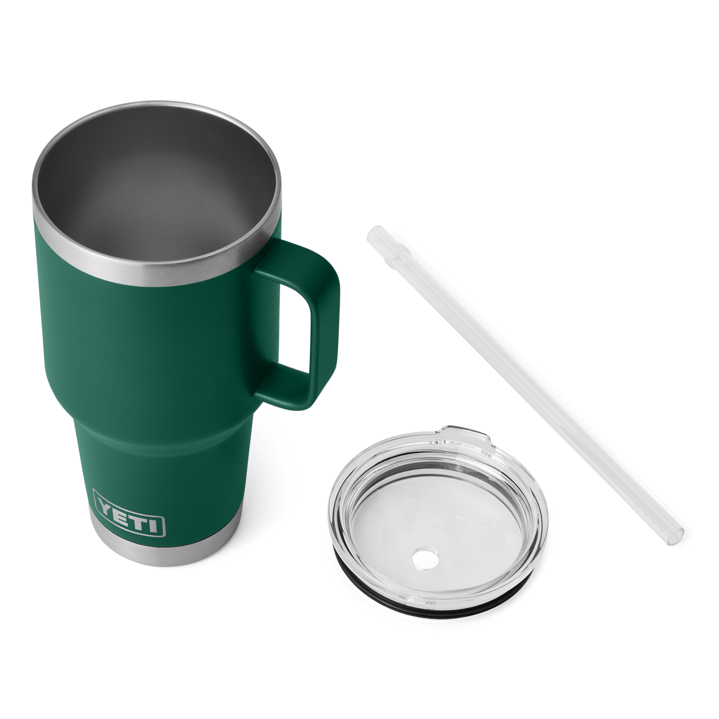Rambler® 35 oz (1L) Straw Mug Black Forest Green