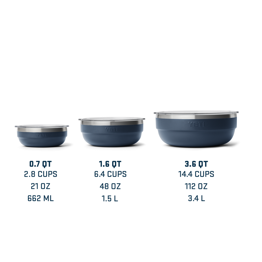 Rambler® Small Insulated Low Bowl White