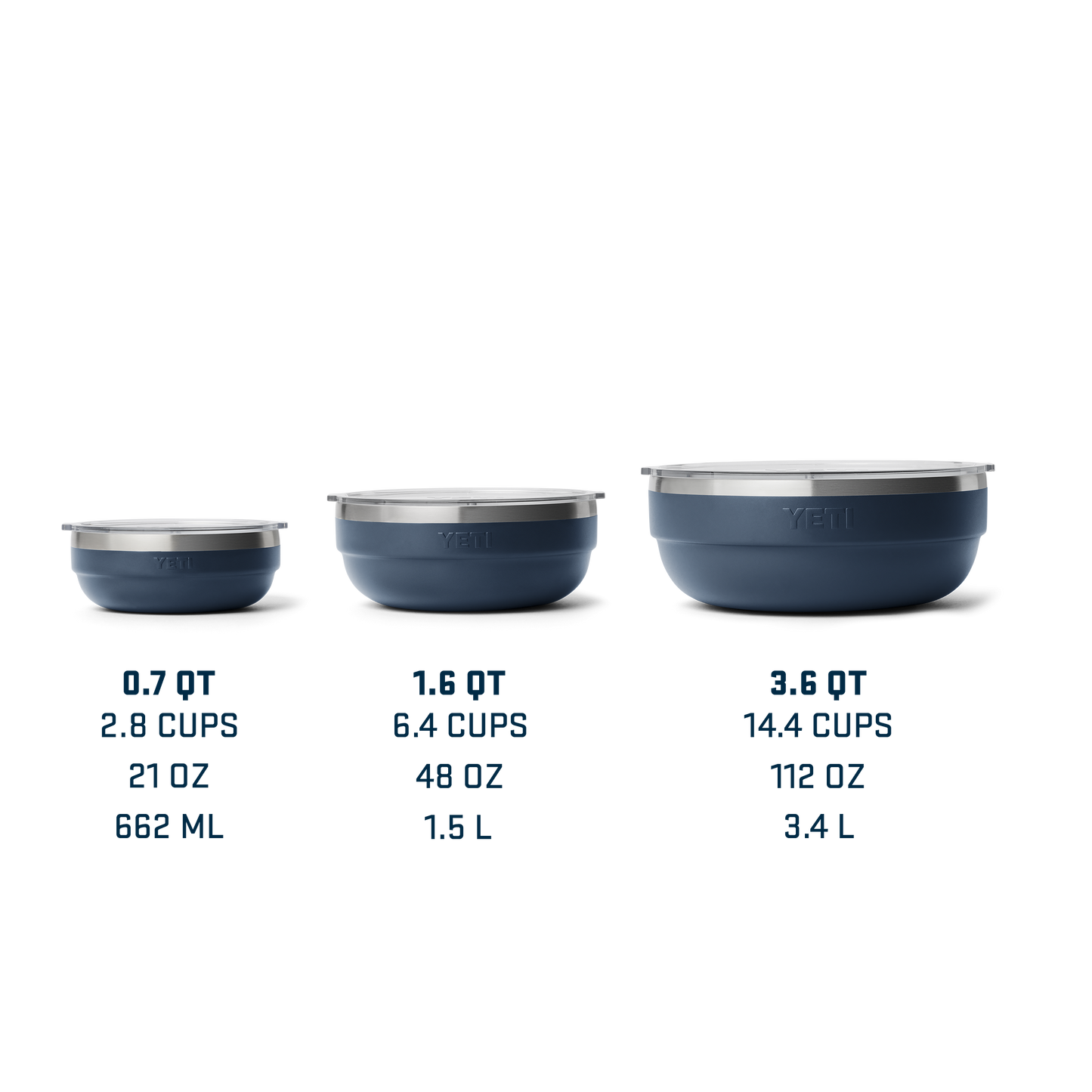 Rambler® Large Insulated Low Bowl White
