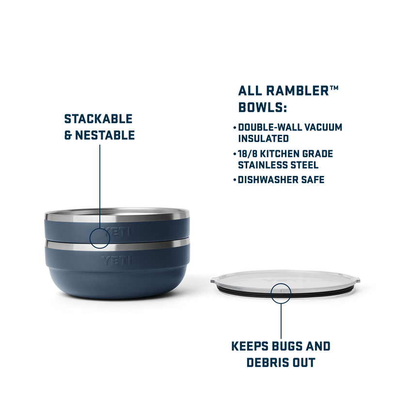 Rambler® Large Insulated Low Bowl Cape Taupe