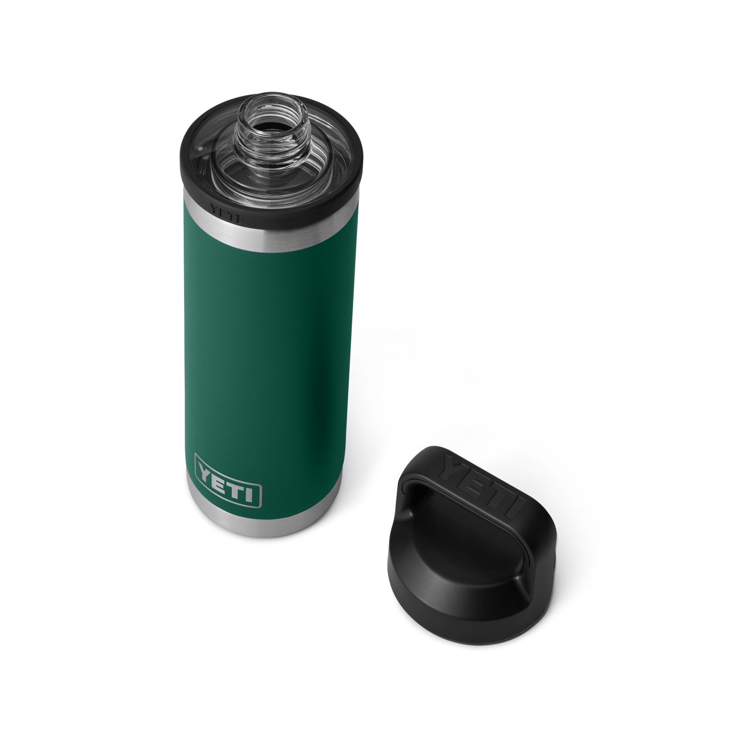 YETI Rambler® 18 oz (532 ml) Bottle With Chug Cap Black Forest Green