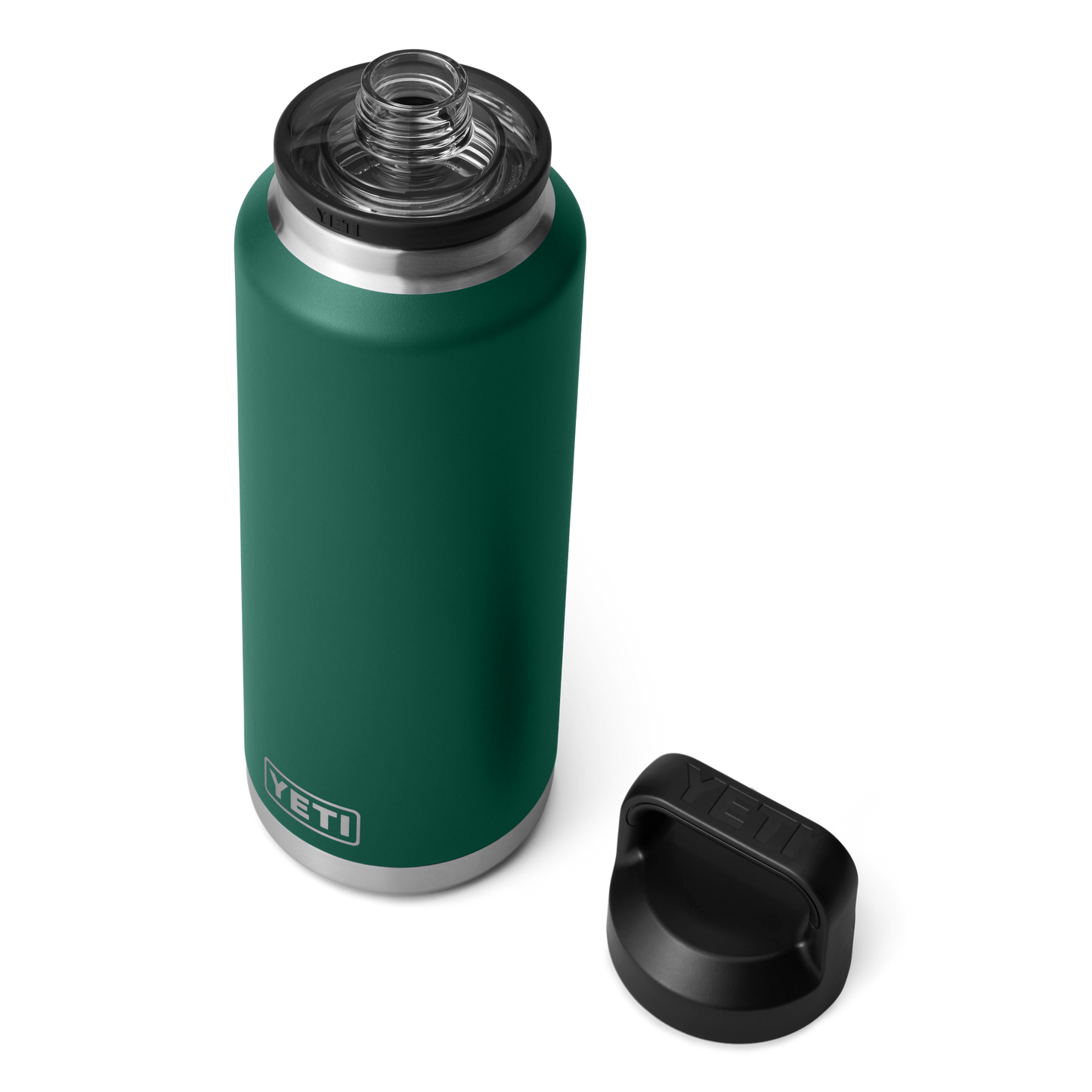 YETI Rambler® 46 oz (1.4L) Bottle With Chug Cap Black Forest Green