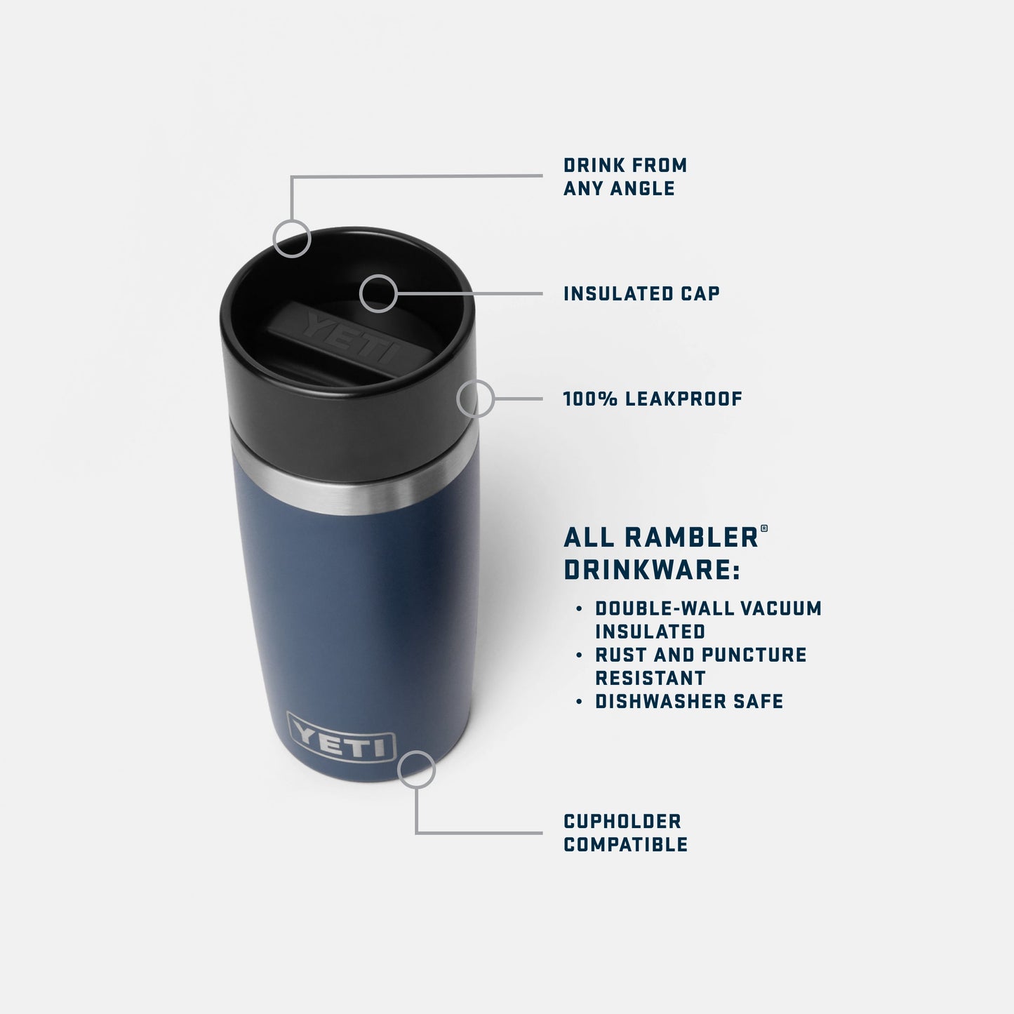 Rambler® 12 oz (354 ml) Travel Bottle  Royal Blue