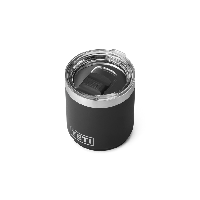 Rambler® 10 oz Stackable Lowball with Magslider™ lid Black
