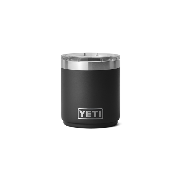 Rambler® 10 oz Stackable Lowball with Magslider™ lid Black