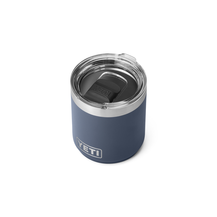 Rambler® 10 oz Stackable Lowball with Magslider™ lid Navy