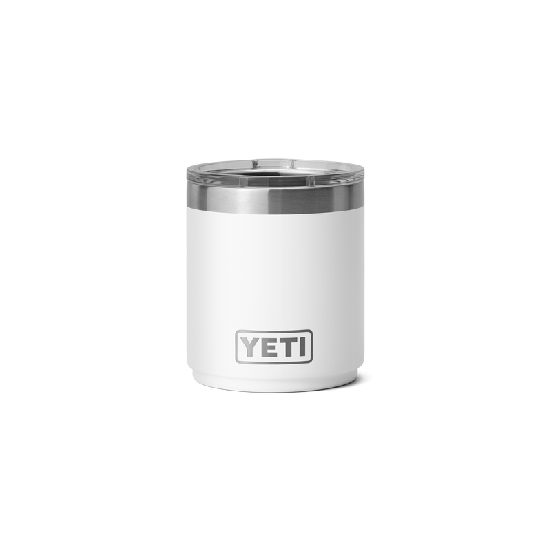 Rambler® 10 oz Stackable Lowball with Magslider™ lid White