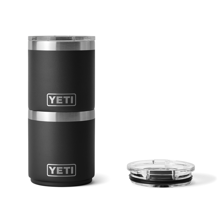 Rambler® 10 oz Stackable Lowball with Magslider™ lid Black