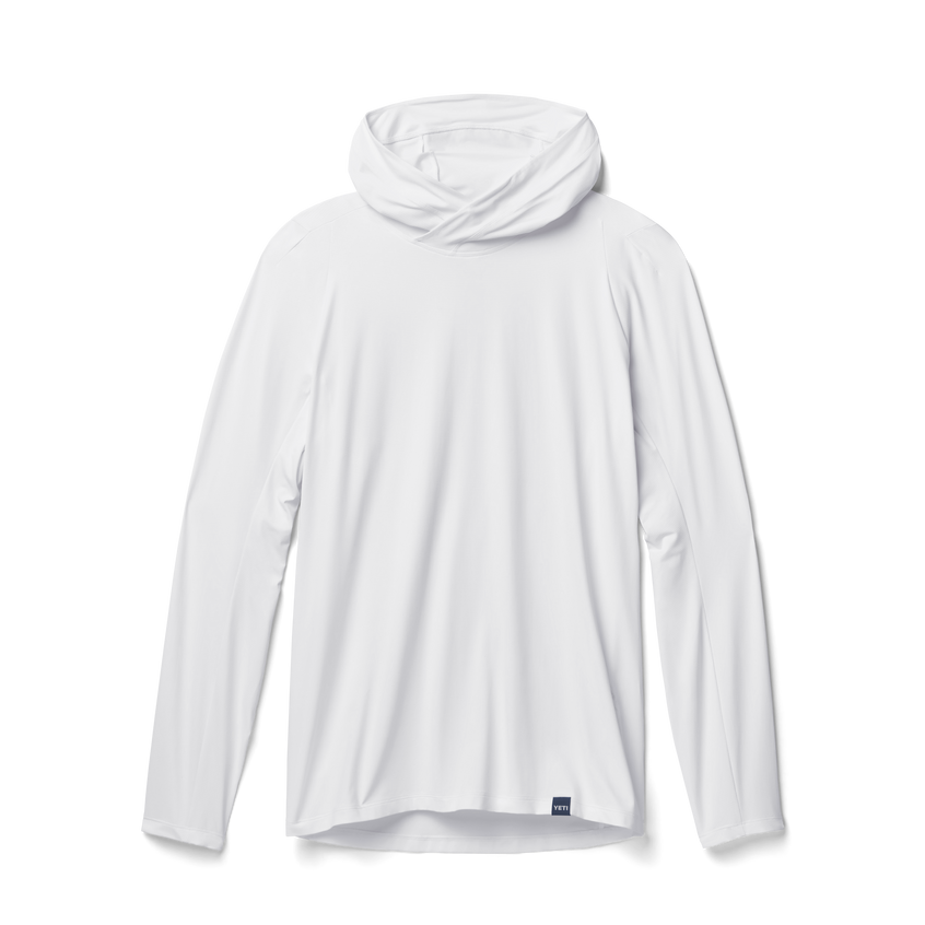 YETI Men's Hooded Ultra Lightweight Sunshirt White