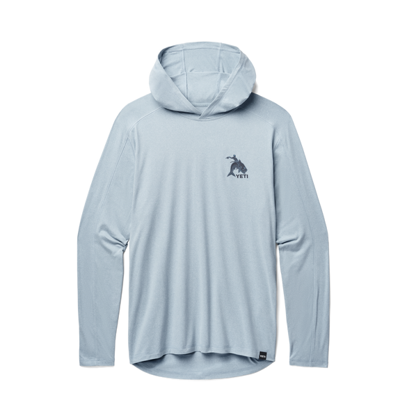 YETI Tarpon Cowboy Long Sleeve Pullover Heather Light Blue