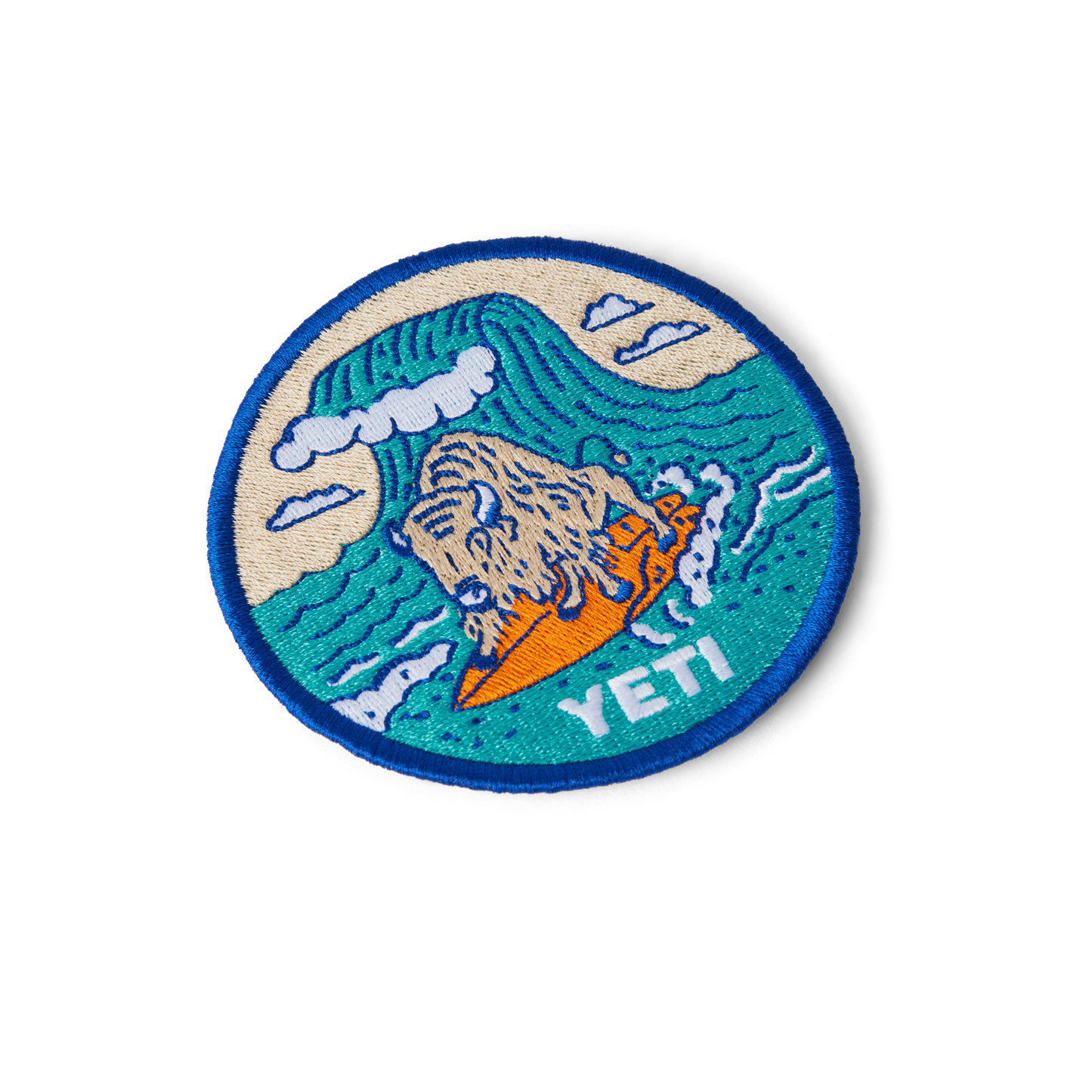 YETI Collectors Patches Big Wave Blue