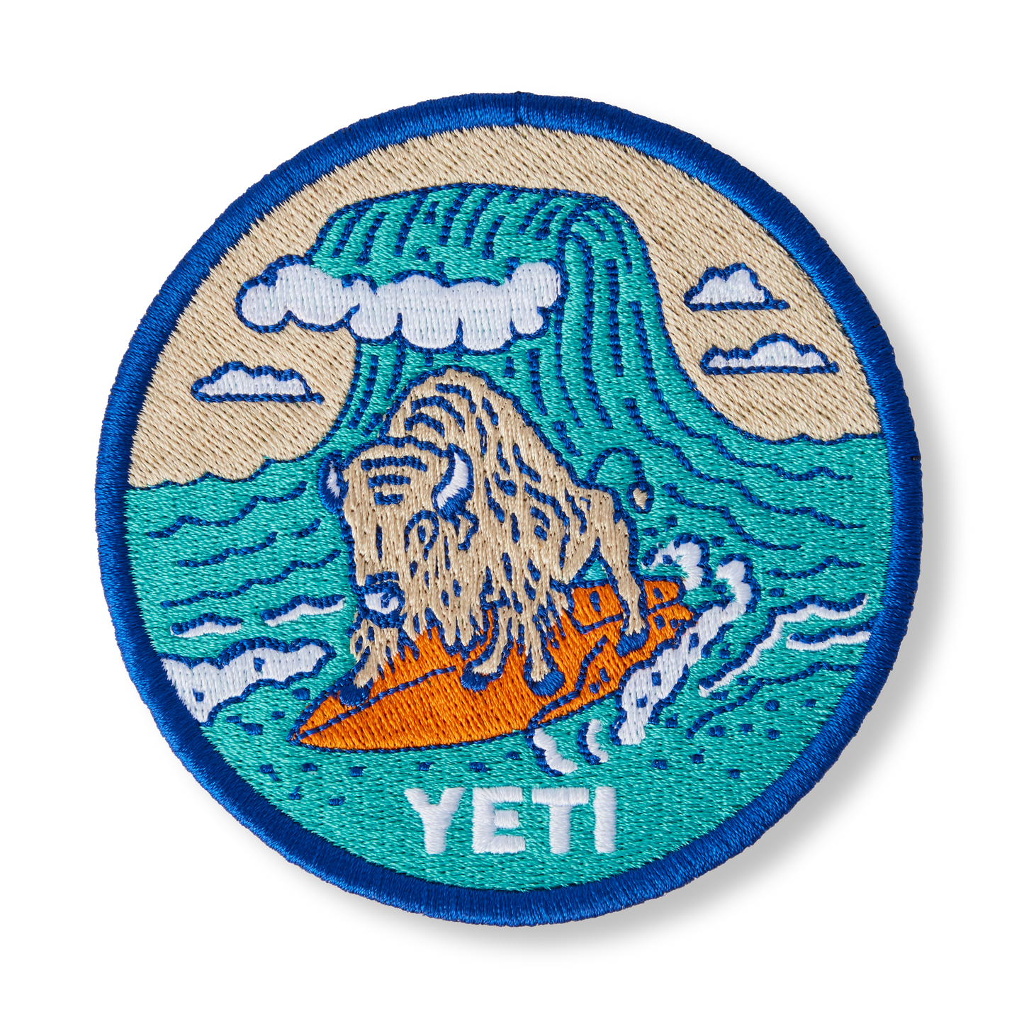 YETI Collectors Patches Big Wave Blue