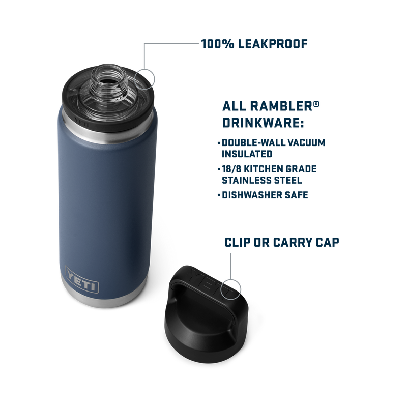 YETI Rambler® 26 oz (769 ml) Bottle With Chug Cap Tropical Pink