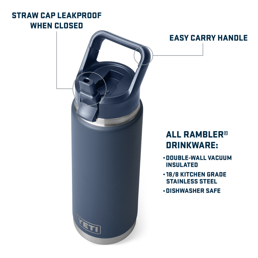 YETI Rambler® 26 oz (769 ML) Straw Bottle Cape Taupe