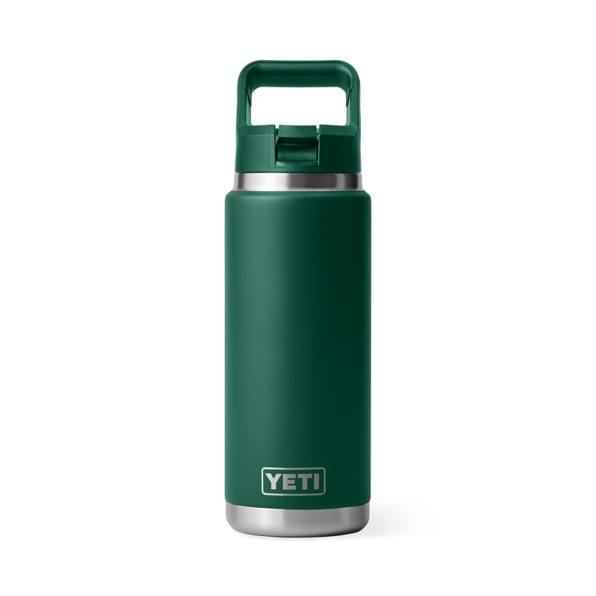 Rambler® 26 oz (769 ML) Straw Bottle Black Forest Green