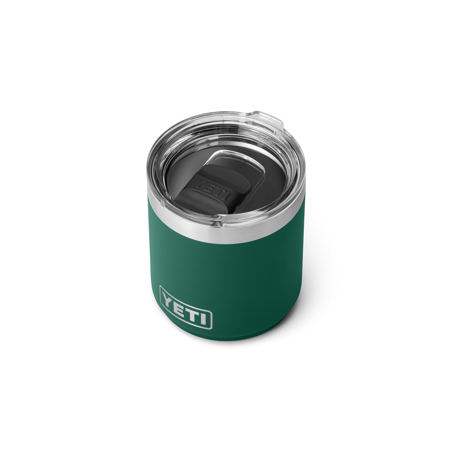 Rambler® 10 oz Stackable Lowball with Magslider™ lid Black Forest Green