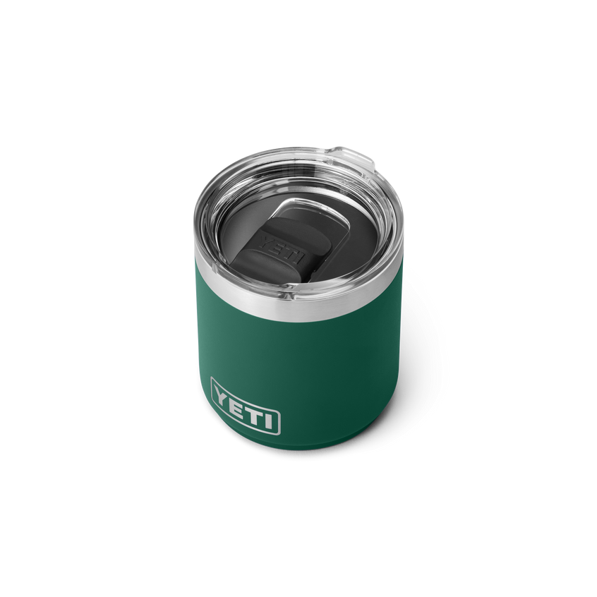 Rambler® 10 oz Stackable Lowball with Magslider™ lid Black Forest Green
