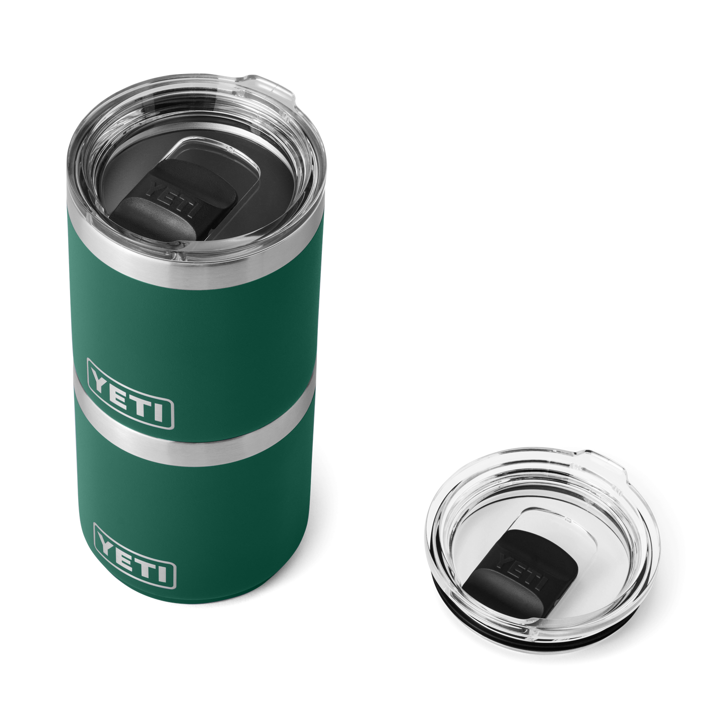Rambler® 10 oz Stackable Lowball with Magslider™ lid Black Forest Green