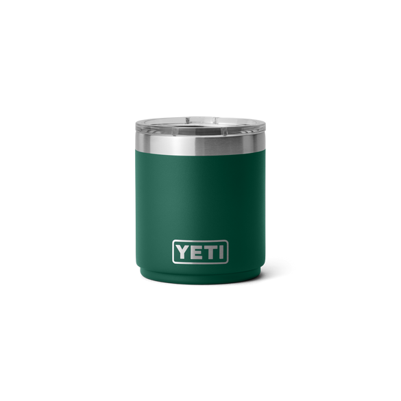 Rambler® 10 oz Stackable Lowball with Magslider™ lid Black Forest Green