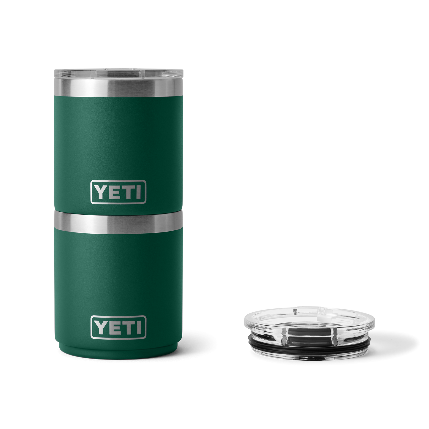 Rambler® 10 oz Stackable Lowball with Magslider™ lid Black Forest Green
