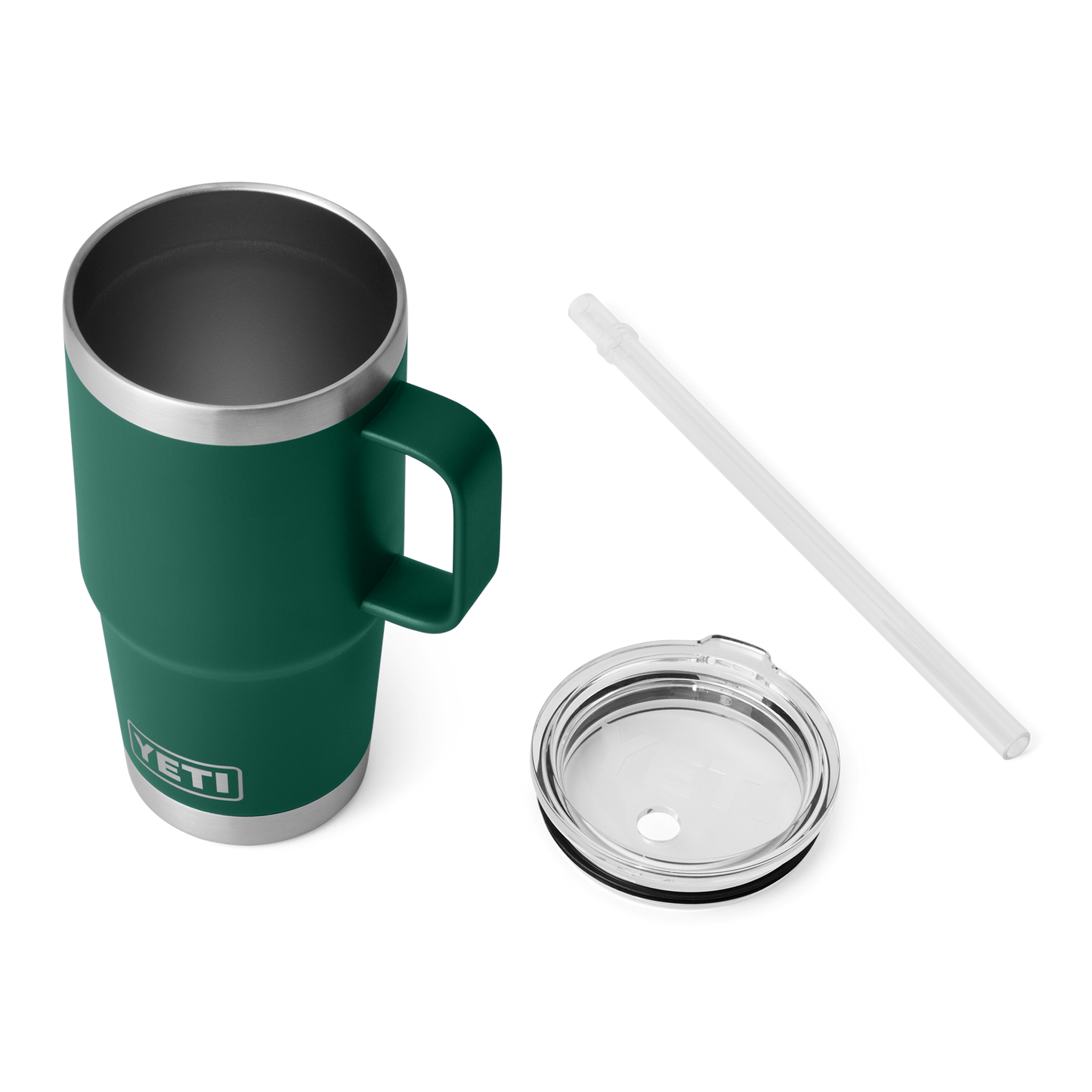 Rambler® 25 oz (739 ml) Straw Mug Black Forest Green