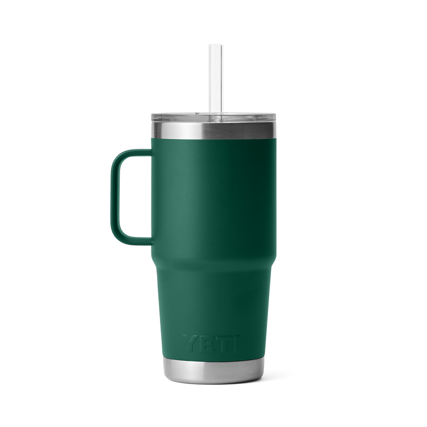 Rambler® 25 oz (739 ml) Straw Mug Black Forest Green