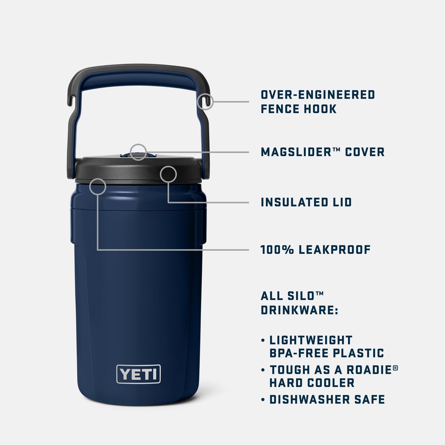 Silo™ 40 oz (1.1 L) Jug with Straw Cap Royal Blue